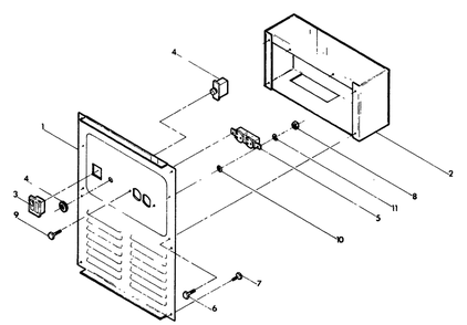 Receptacle Panel Diagram and Parts List for 8921-0-5W263  Briggs and Stratton Generator